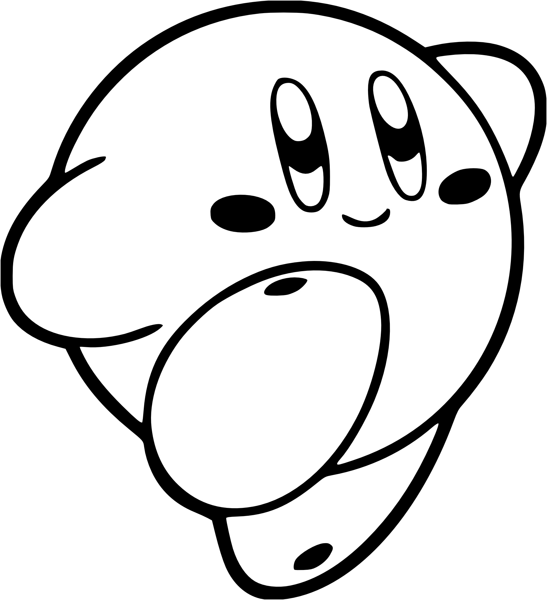 coloriage kirby