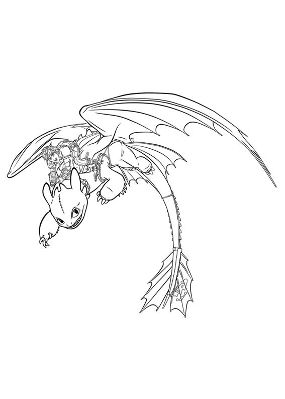 disegni dragon trainer 1 2 colorare