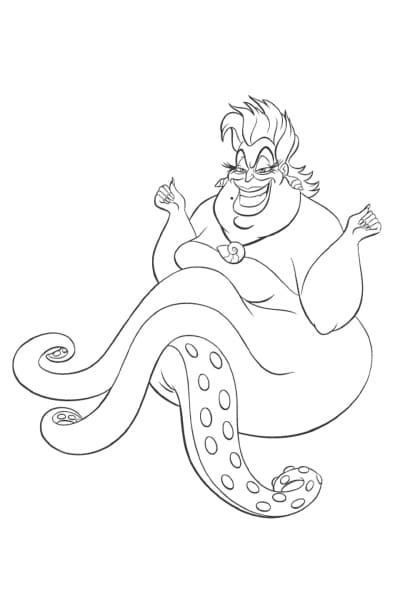 coloriage ursula