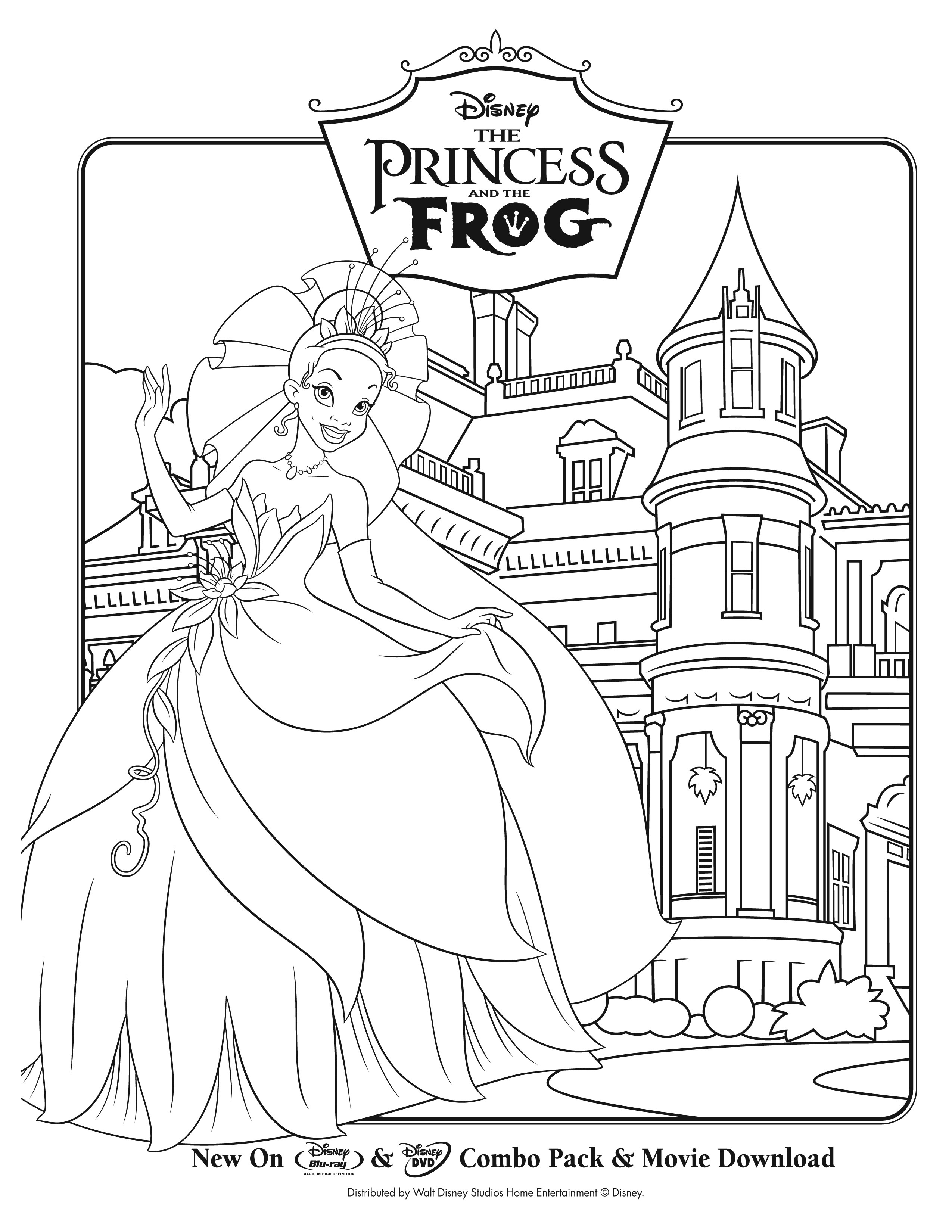 image=la princesse et la grenouille coloriage princess grenouille 5 1