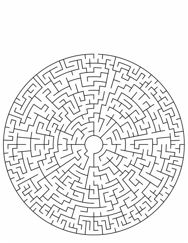 coloriage labyrinthe