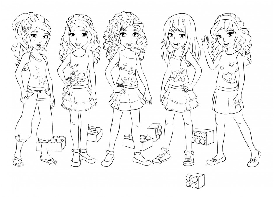 lego friends coloring pages