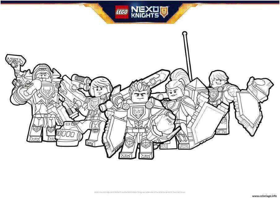 magnificent coloriage lego nexo knights