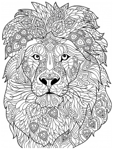 search q=mandala lion