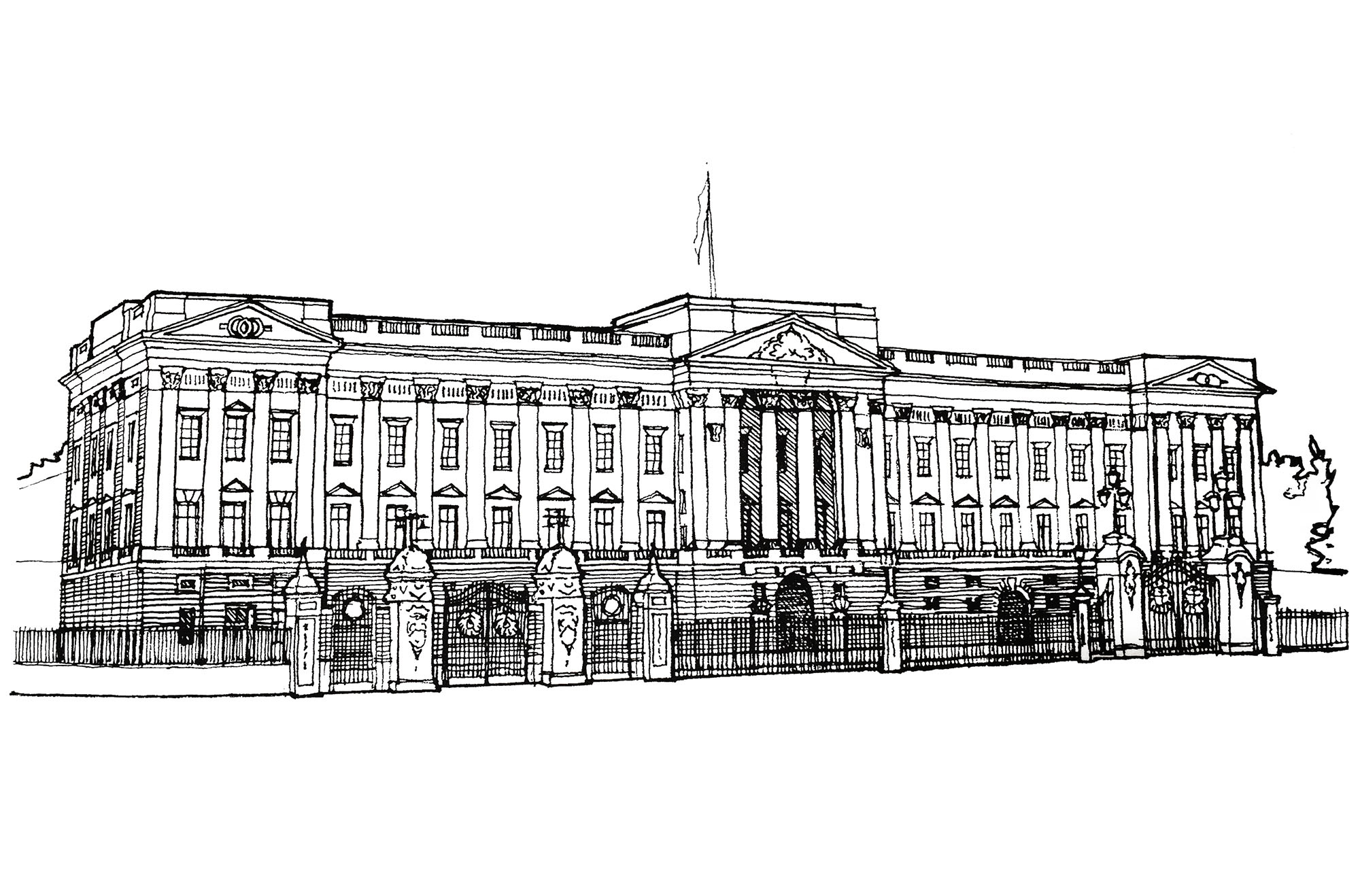 image=architecture habitation coloriage adulte buckingham palace illustration 1820 1