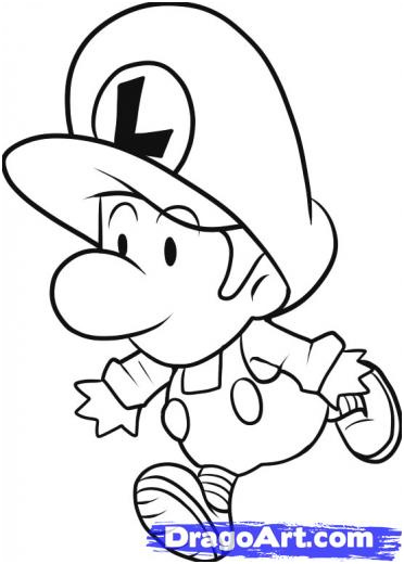 coloriage luigi