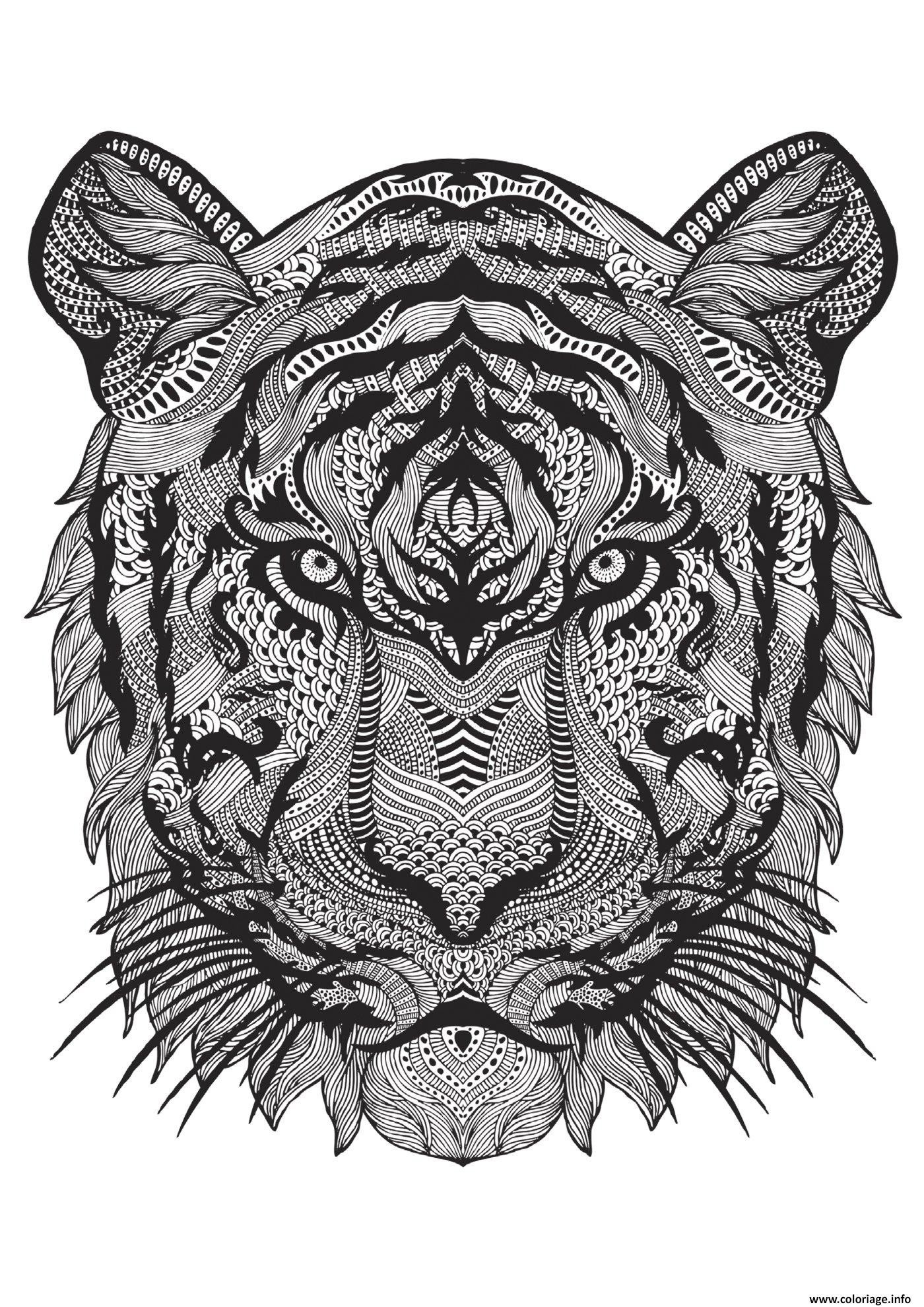 mandala de tigre new coloriage tigre mandala inspirational coloriage anti stress animaux