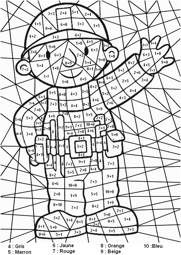 coloriage magique ce1 calcul