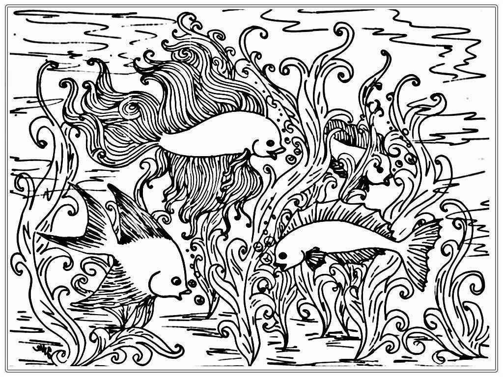 adult free fish coloring pages realistic coloring pages printable ocean coloring pages for adults ocean coloring pages for adults