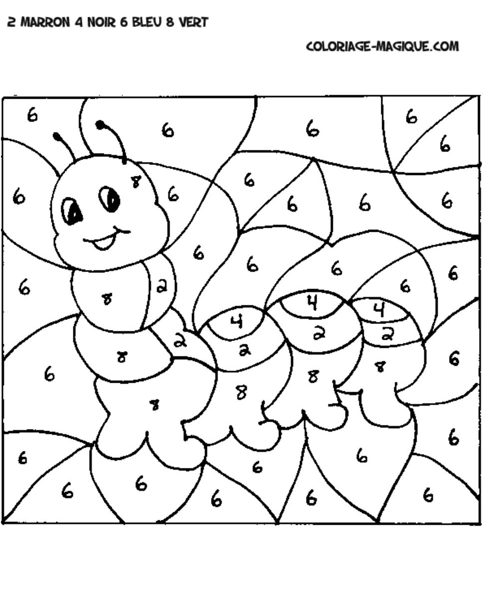 coloriage magique maternelle