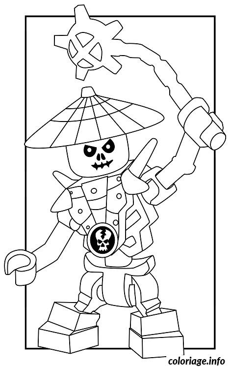 dessin ennemis squelette ninjago 4 coloriage 9331