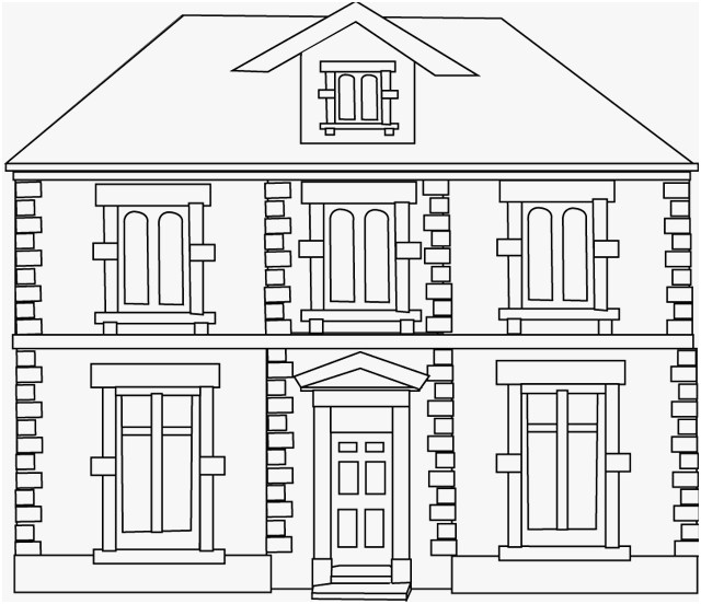 dessin de maison a imprimer unique coloriage une maison dory coloriages