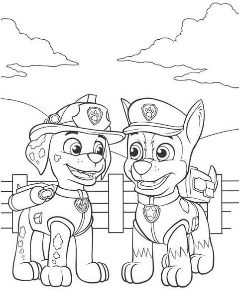 coloriage dessins pat patrouille paw patrol