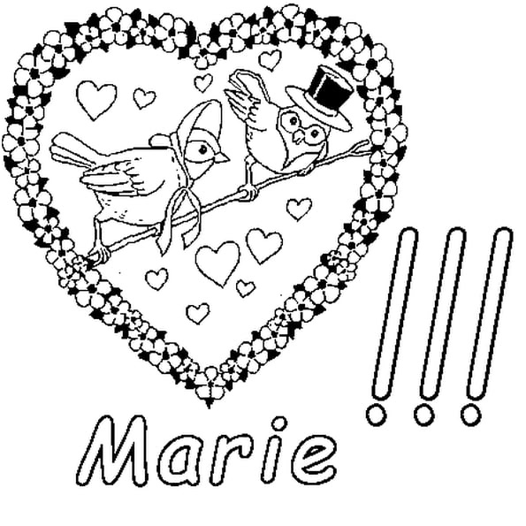 marie coloriage
