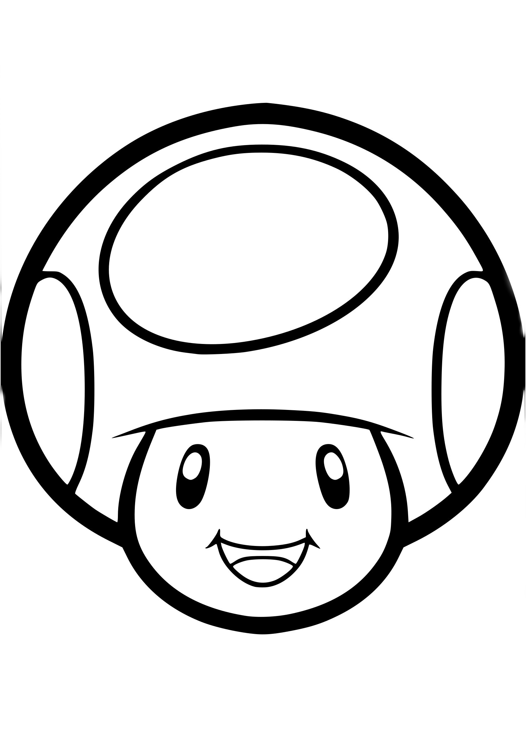 coloriage mario champignon dessin anim gratuit imprimer