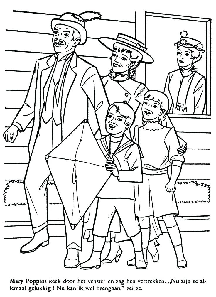 mary poppins coloring pages