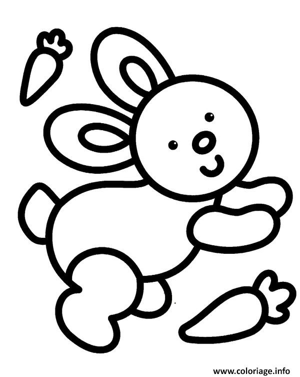facile lapin maternelle enfant coloriage dessin