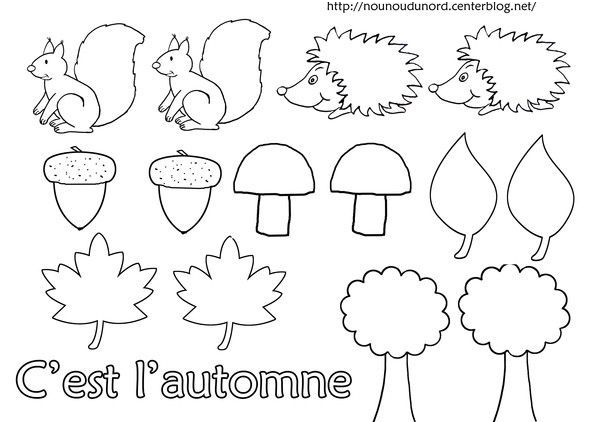 rub coloriage automne gommettes blances