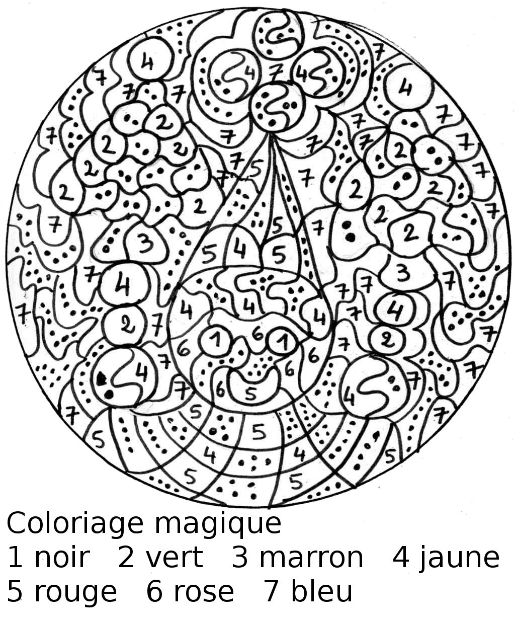 coloriage magique maternelle moyenne section