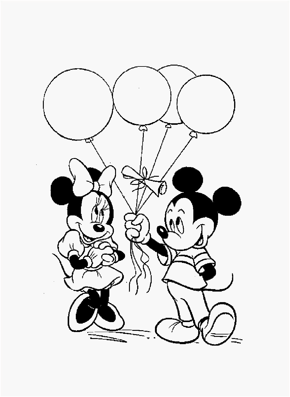 dessin de minnie facile