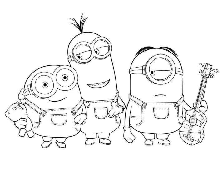 coloriage minion a imprimer