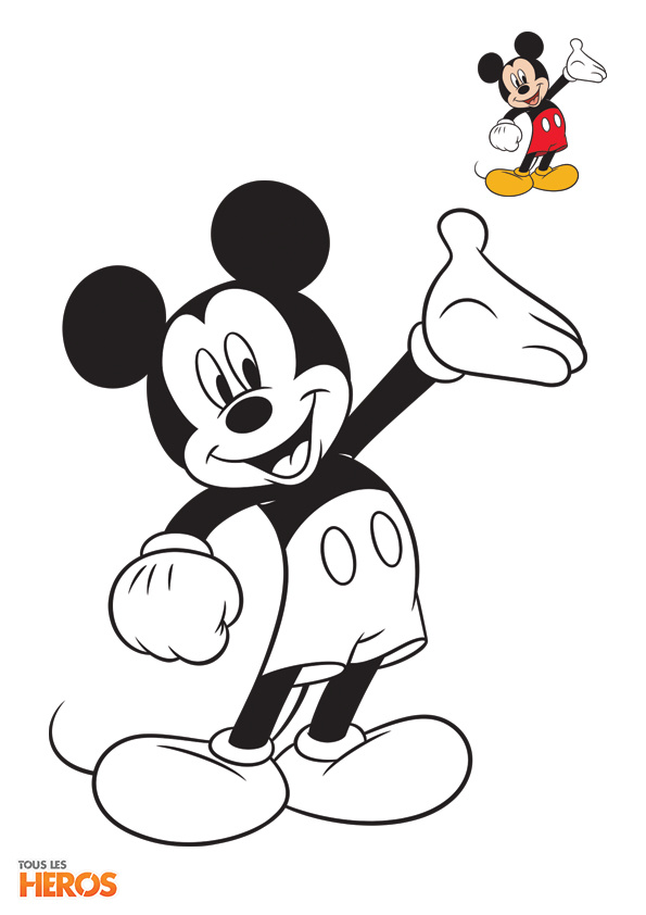 coloriages mickey et minnie