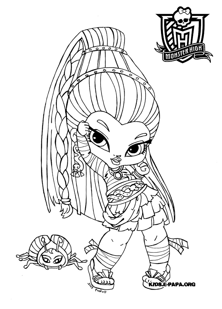 coloriage monster high bebe