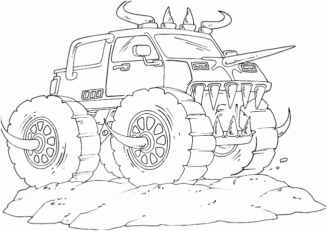 coloriage monster truck