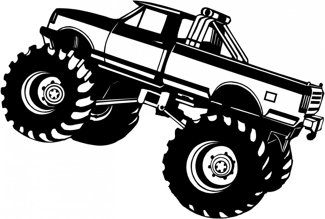 dessin monster truck a imprimer