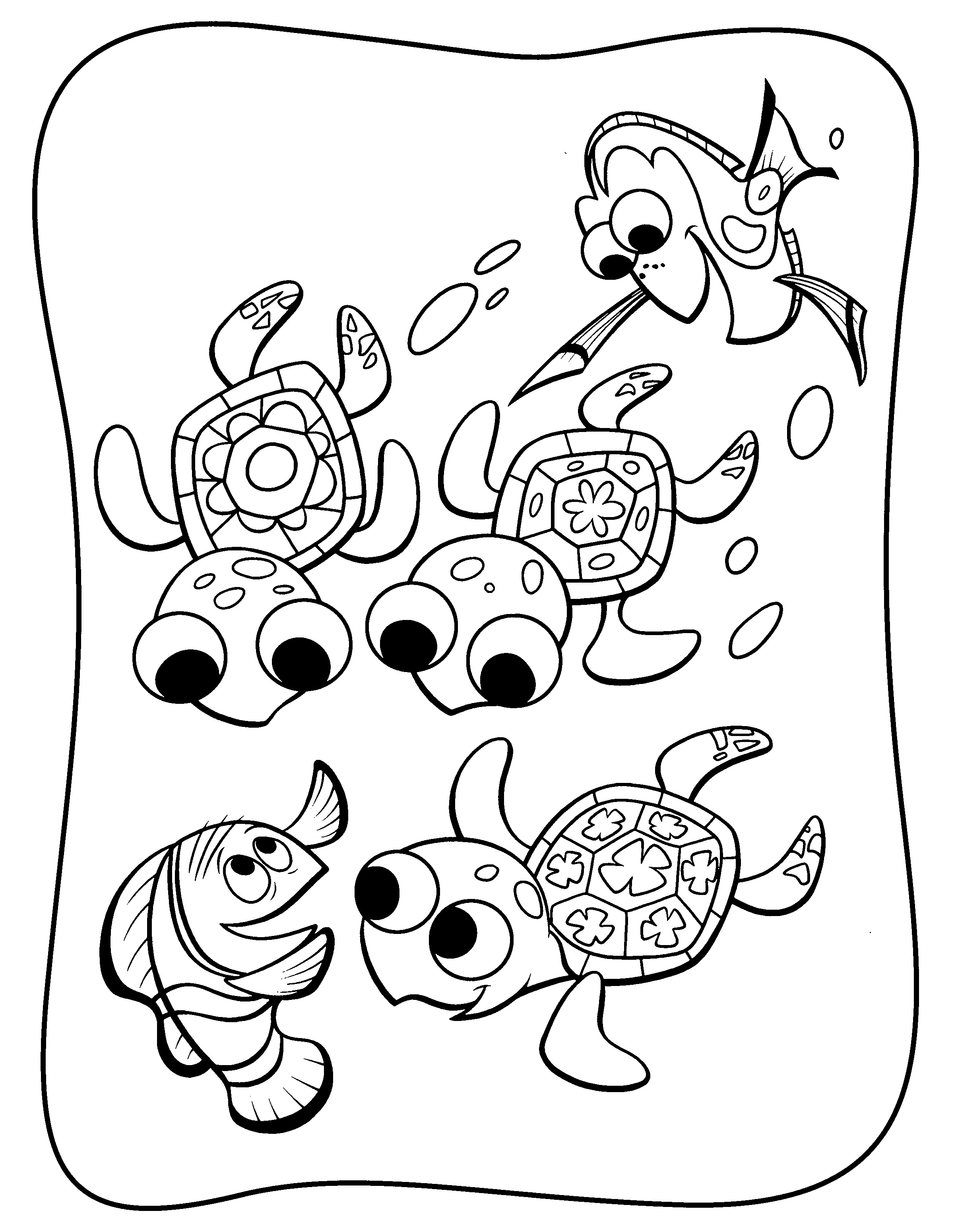 dory coloring pages