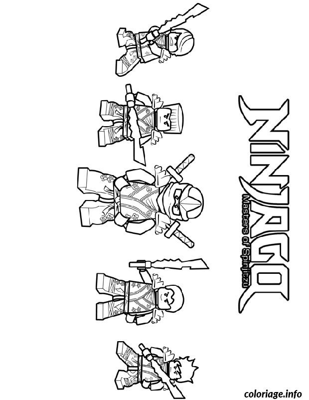 ninjago 4 ninjas coloriage 1925