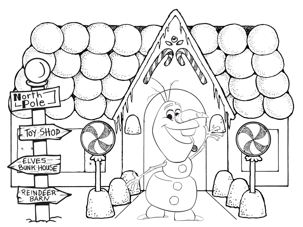 frozens olaf coloring pages