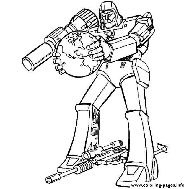 transformers megatron printable coloring pages book