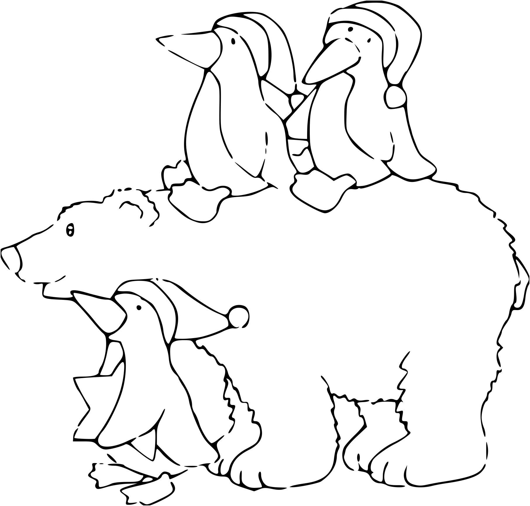 dessin a colorier animaux polaire