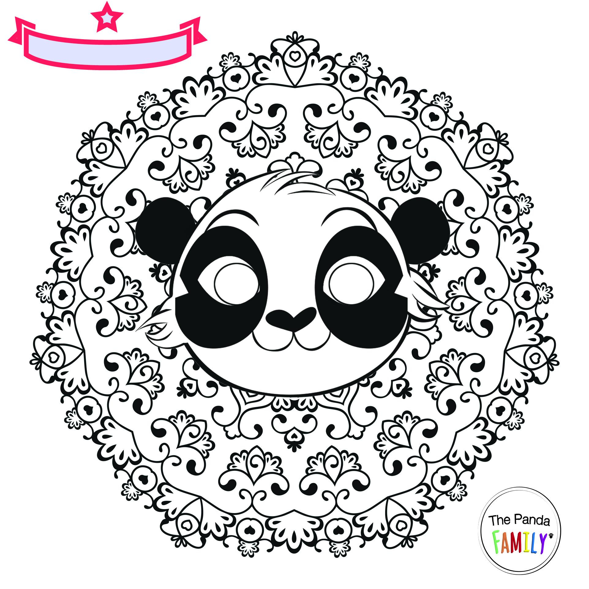 coloriage mandala animaux panda 918