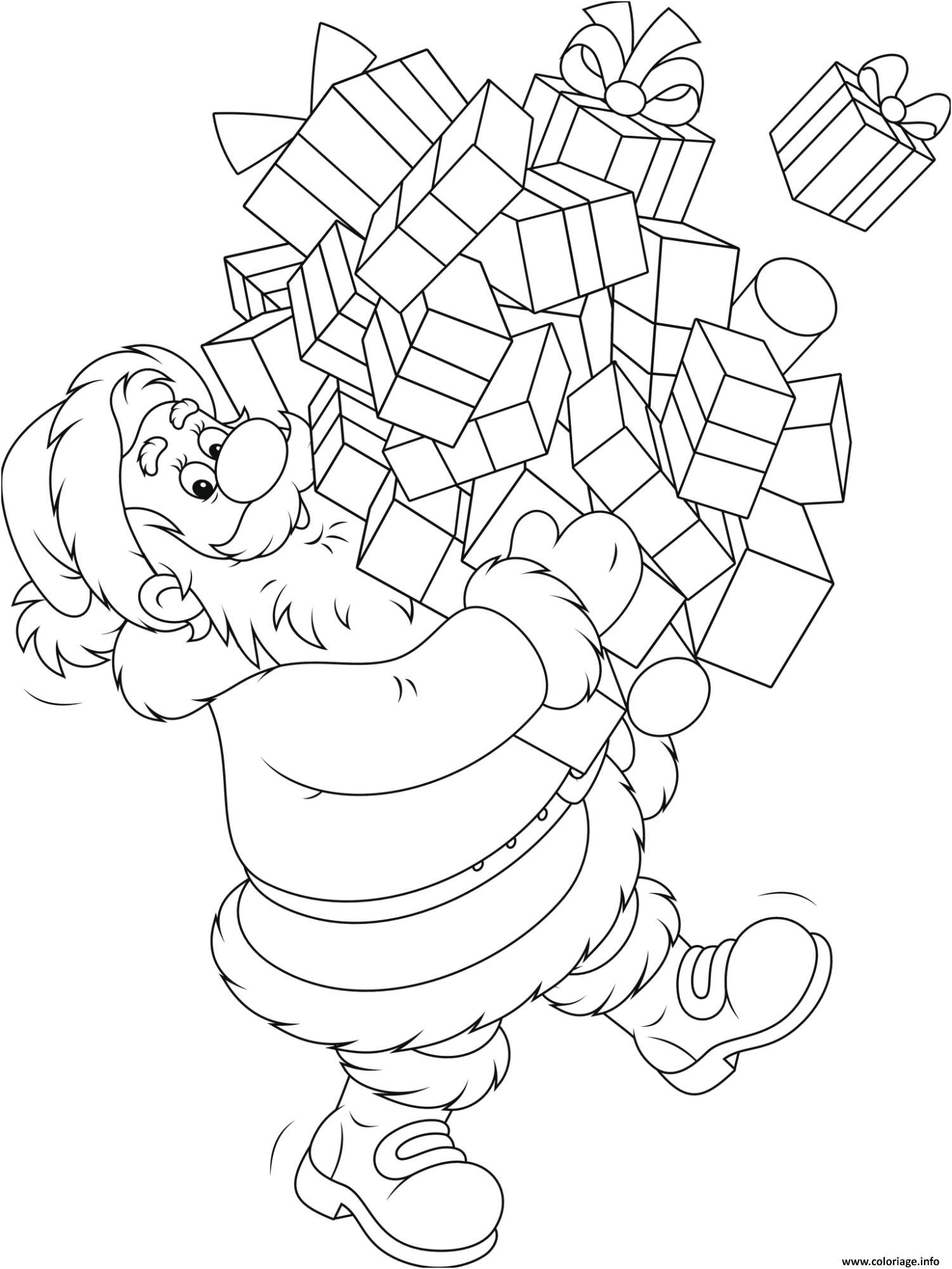 9 Aimable Coloriage Papa Noel Photograph | COLORIAGE