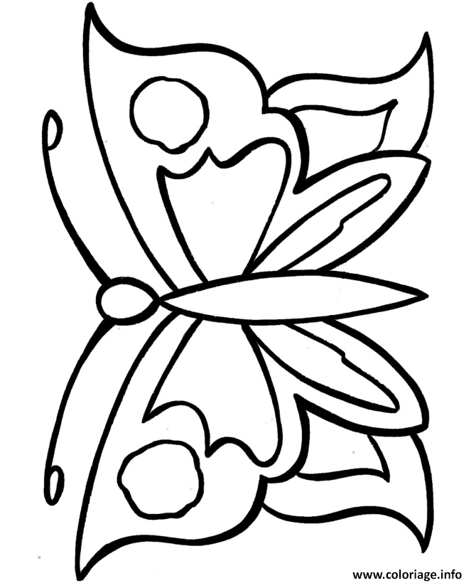papillon facile 44 coloriage dessin