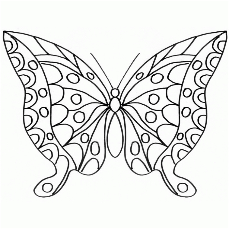 mariposas para colorear pintar e imprimir