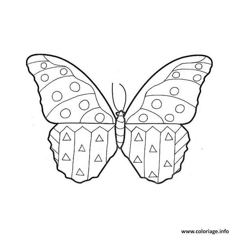 papillon maternelle coloriage