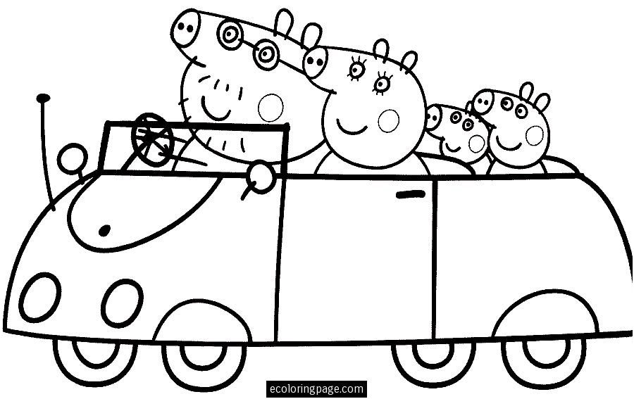 coloriage peppa pig noel