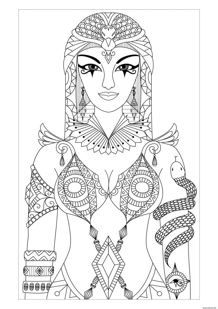 coloriage pharaon