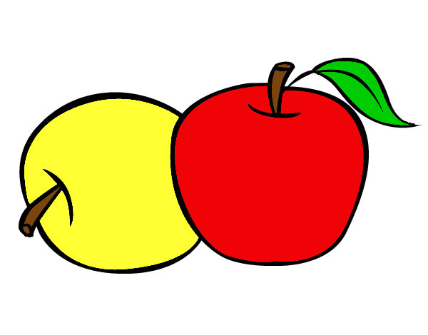 deus pommes colorie par enzo06