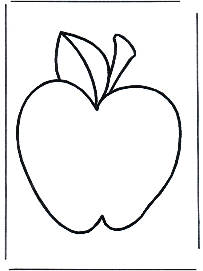 coloriage pomme maternelle