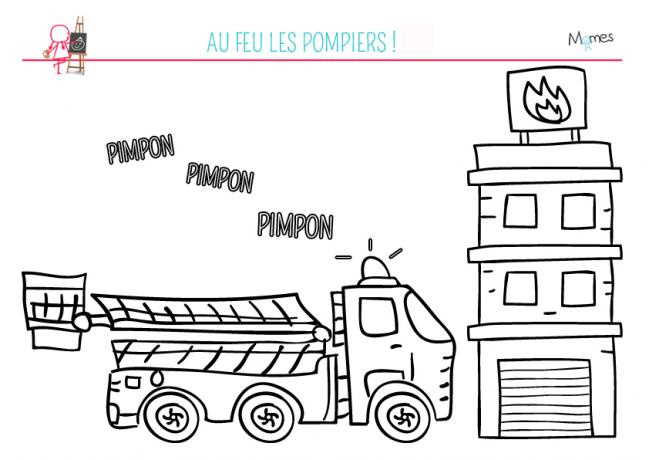 Coloriage Les Pompiers