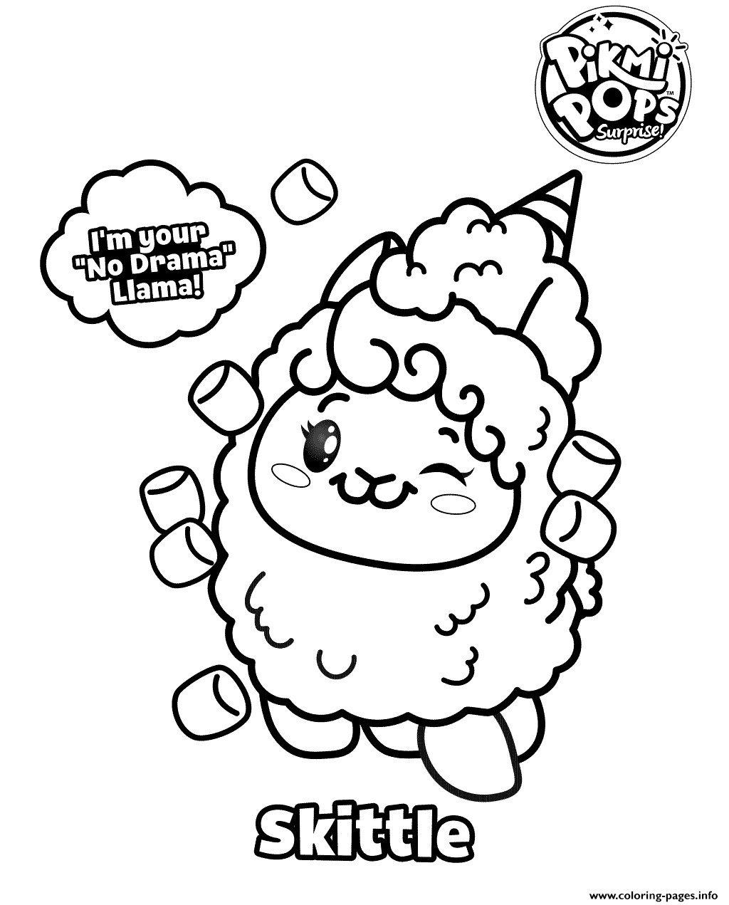 pikmi pops coloring for kids printable coloring pages book