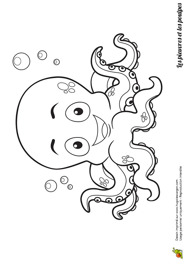 coloriage pieuvre maternelle