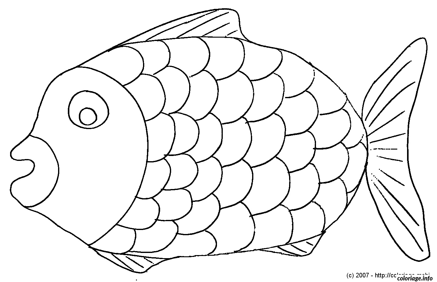 grand poisson davril coloriage