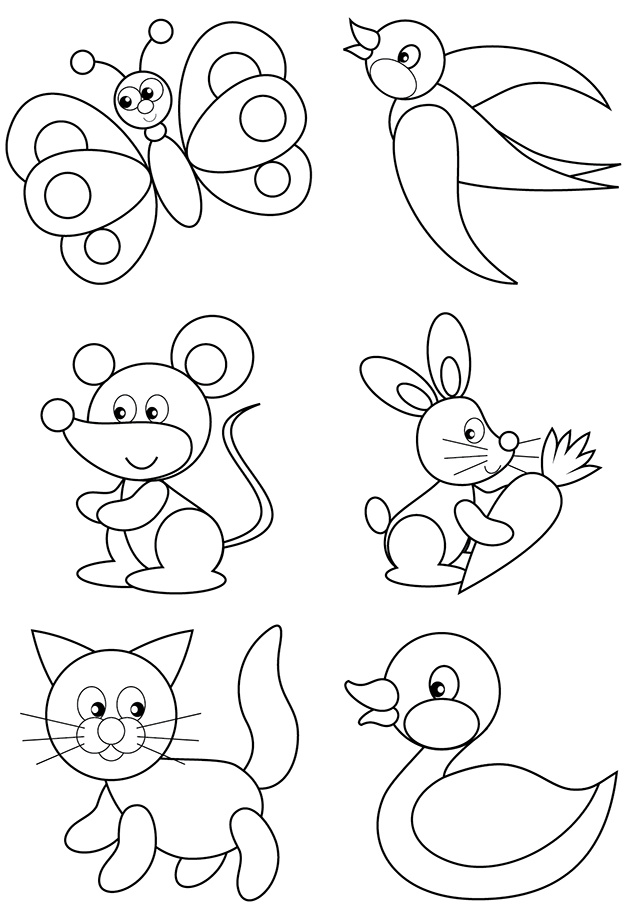 382 coloriages animaux 1