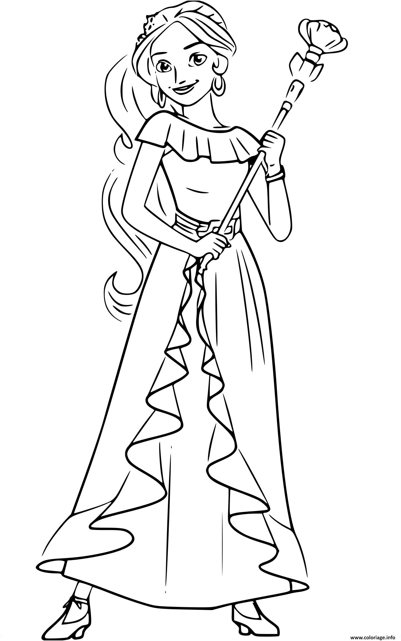 princesse elena avalor coloriage