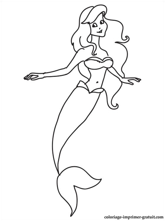 coloriage princesse ariel